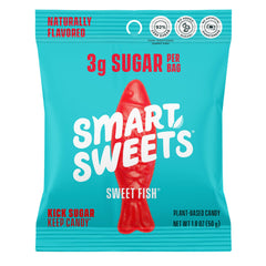 SmartSweets Sweet Fish bottle pour — a low sugar option for mindful snacking.