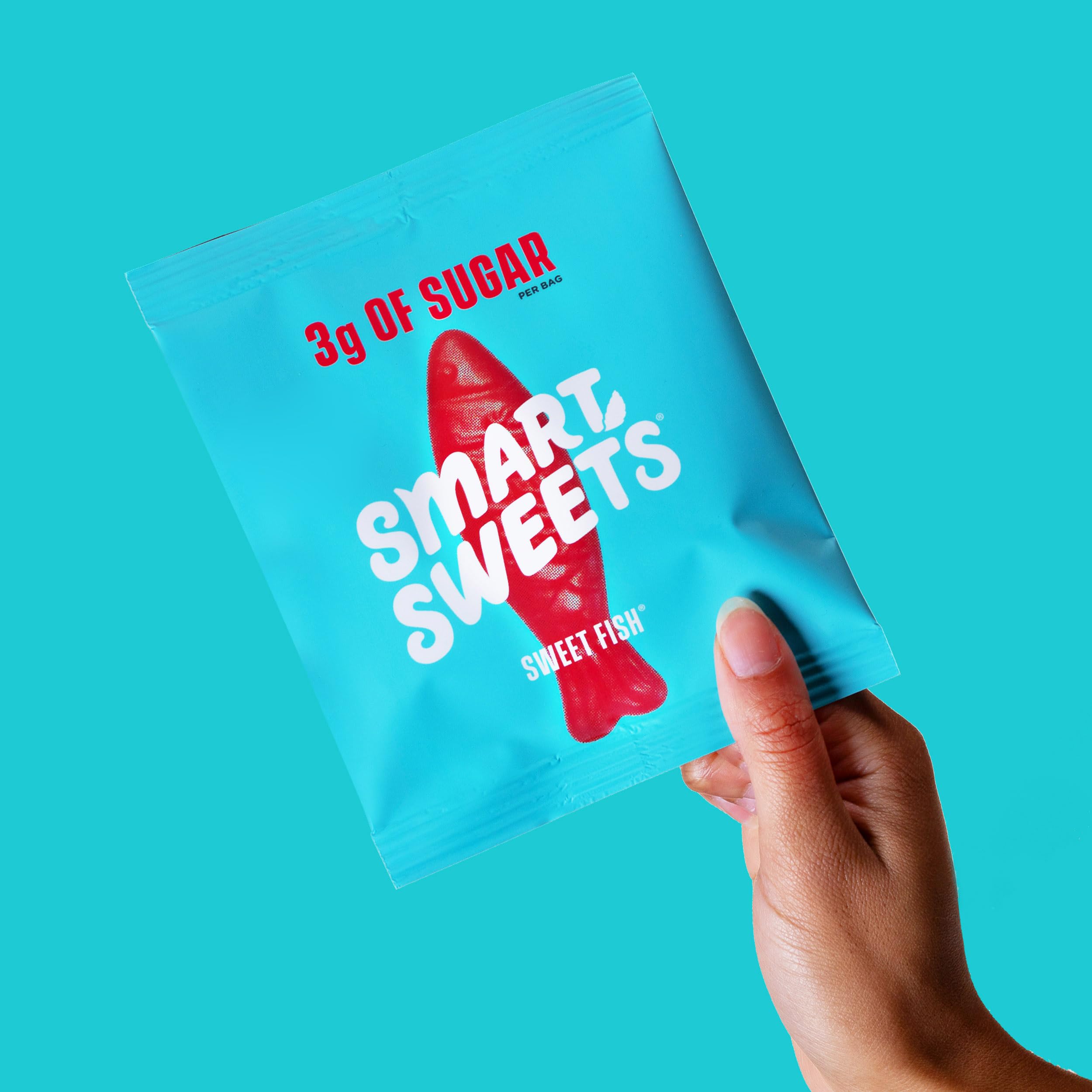 SmartSweets Sweet Fish serving suggestion for sharing and on-the-go snacking.
