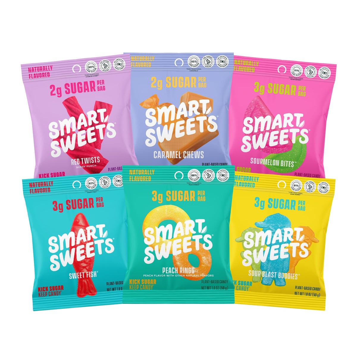 SmartSweets Sweet Fish in the variety pack, a lower-sugar fruity bite for mindful snacking