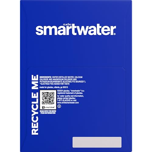Top-down view of Smartwater can emphasizing compact can design