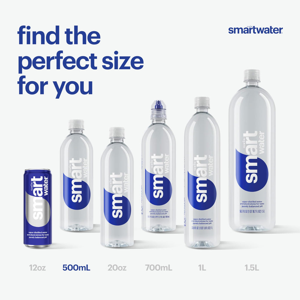 Smartwater crisp taste close-up suggesting refreshing flavor.