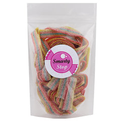 Smarty Stop bulk 1 lb sour belts, convenient party snack.