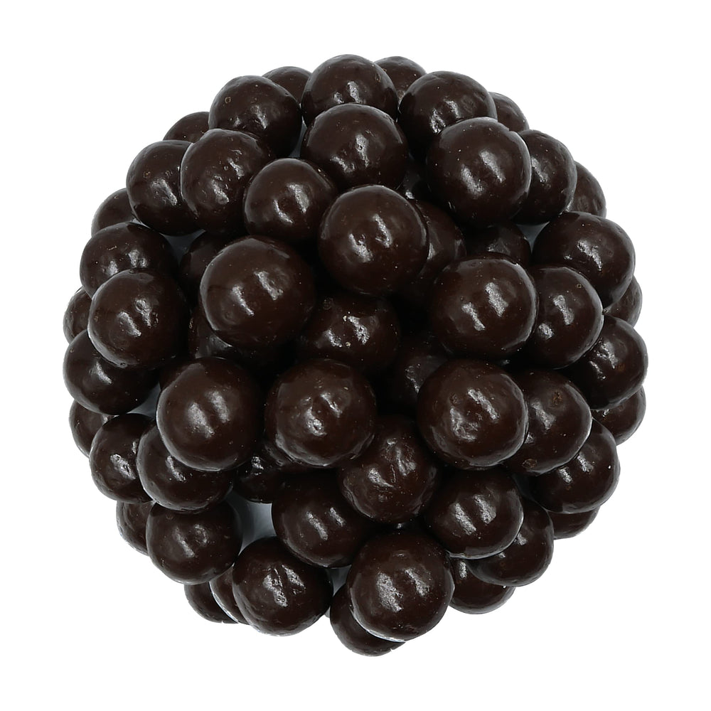 Smarty Stop jumbo malt balls in dark chocolate offer a bold dessert option.