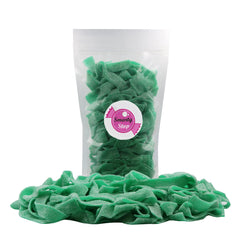 Smarty Stop Every Sour Belts green apple closeup reveals chewy texture and tangy bite