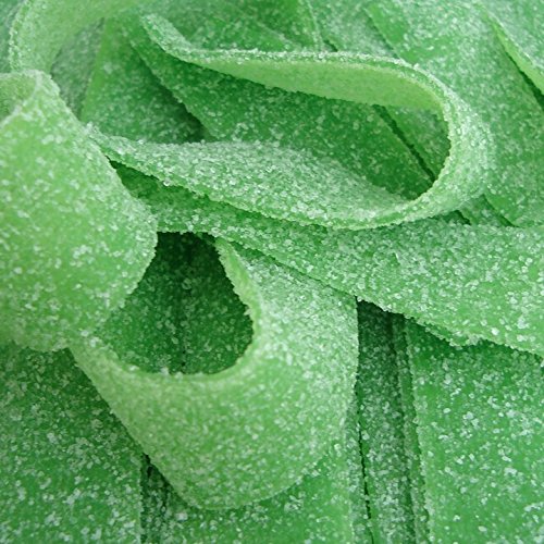 Smarty Stop Every Sour Belts green apple nutrition label image highlights a 1 lb shareable pack