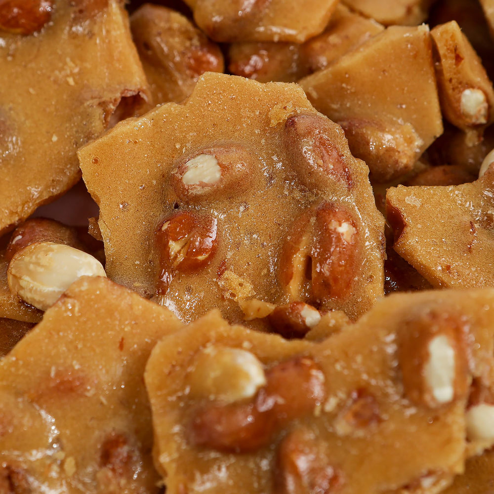 Smarty Stop Home Style Peanut Brittle bag front view, ideal for office treats and gatherings.