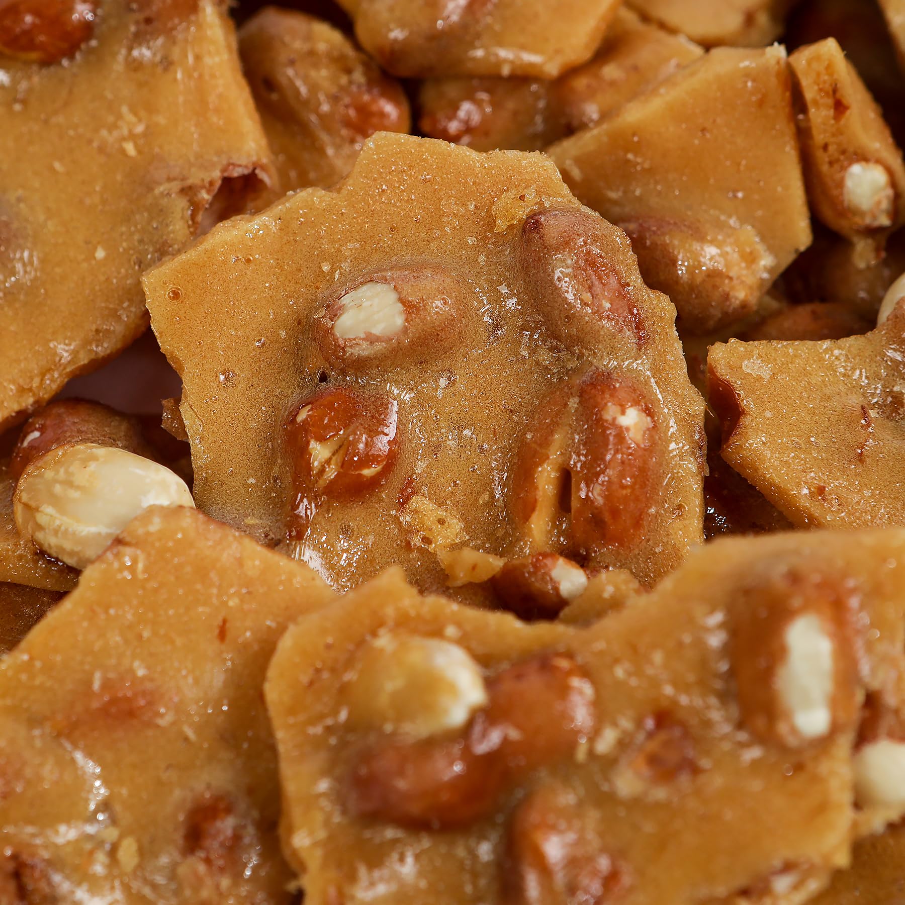 Smarty Stop Home Style Peanut Brittle 1 lb pack, perfect for sharing at gatherings.