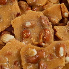 Smarty Stop Home Style Peanut Brittle 1 lb pack, perfect for sharing at gatherings.