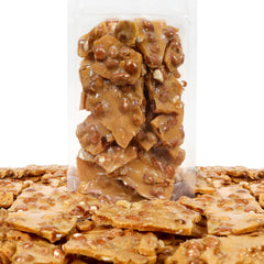 Smarty Stop Peanut Brittle on a dish in office or dorm, easy to share.