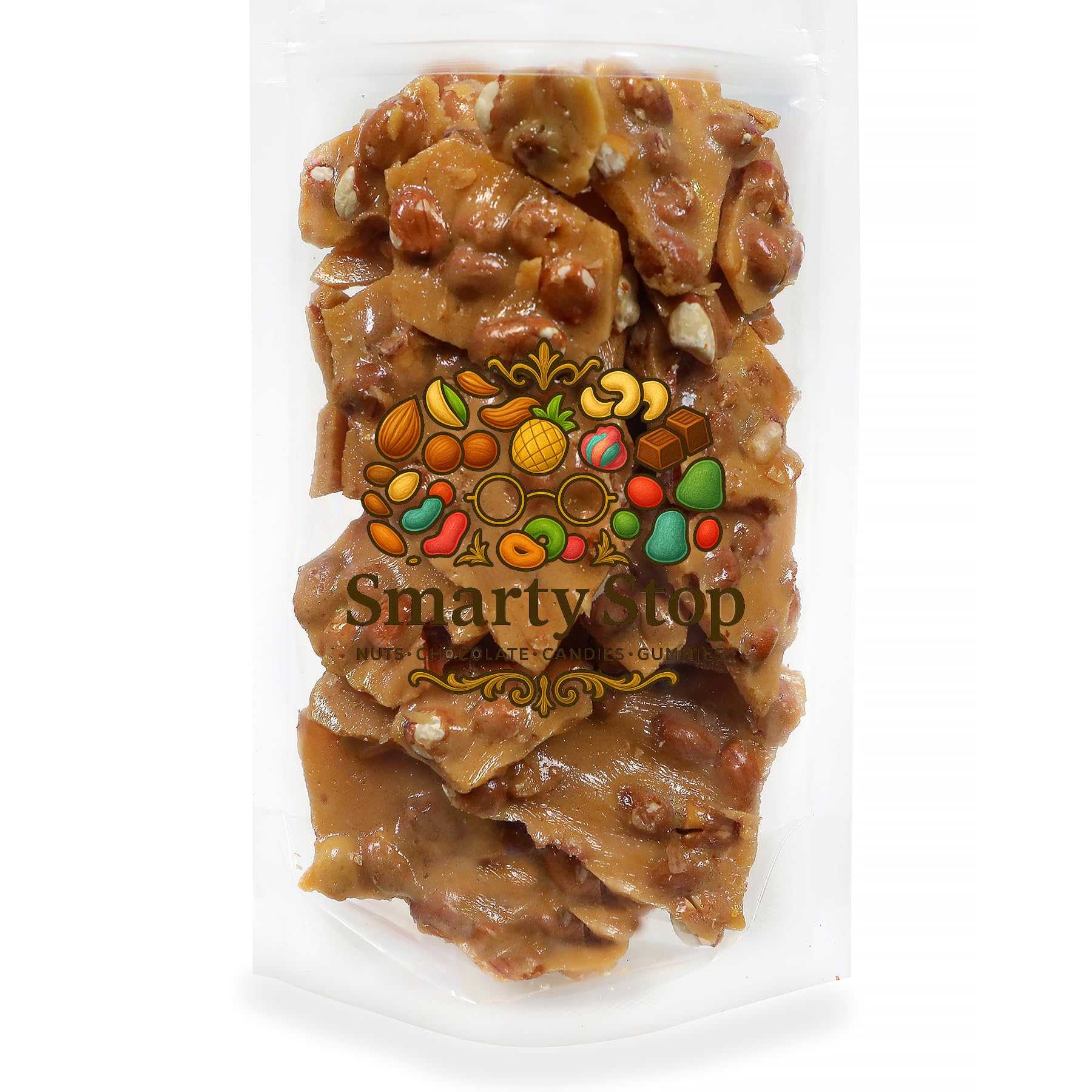 Smarty Stop Peanut Brittle in office or dorm candy dish.