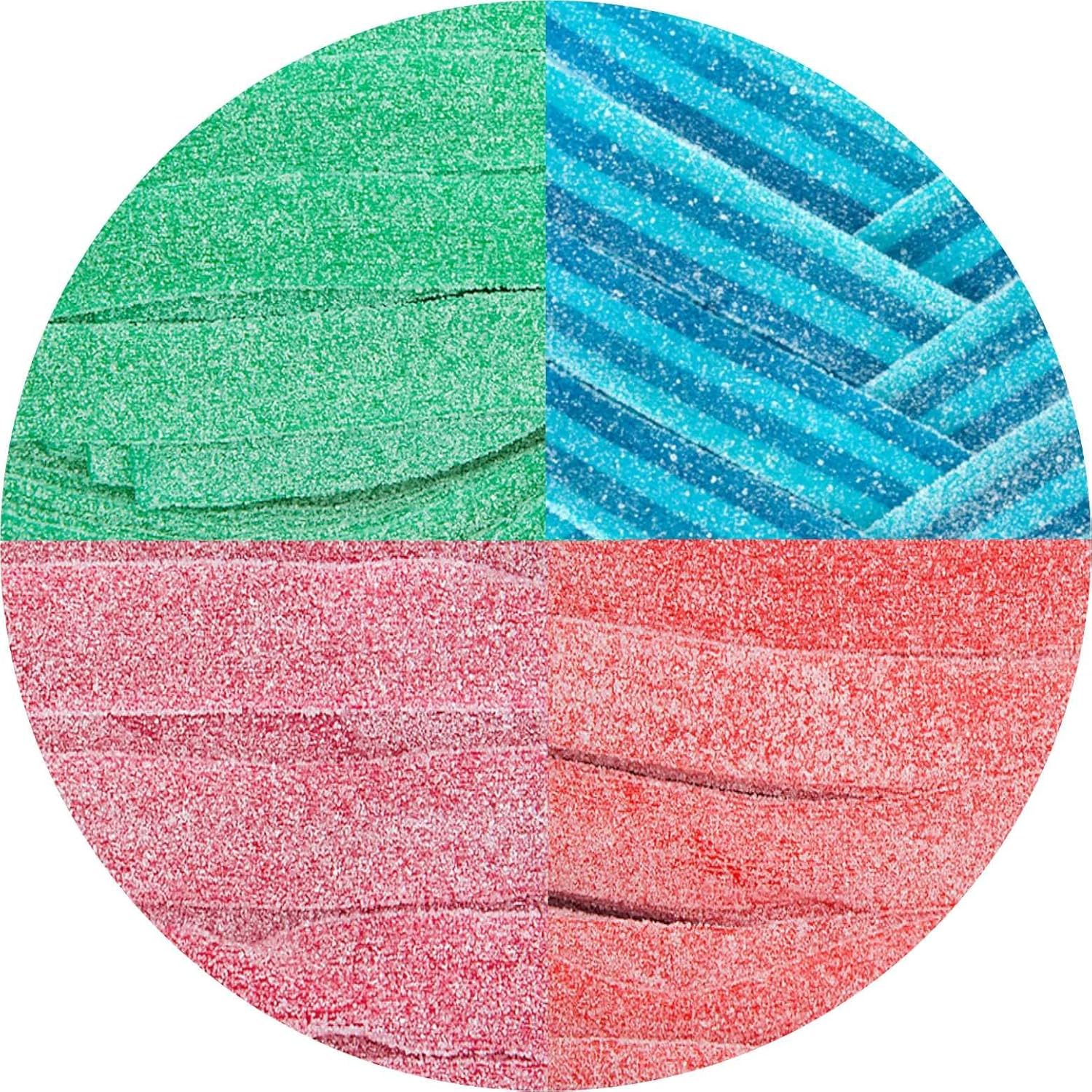 Smarty Stop Sour Every Flavor mixed gummy belts in bright colors with a chewy texture.