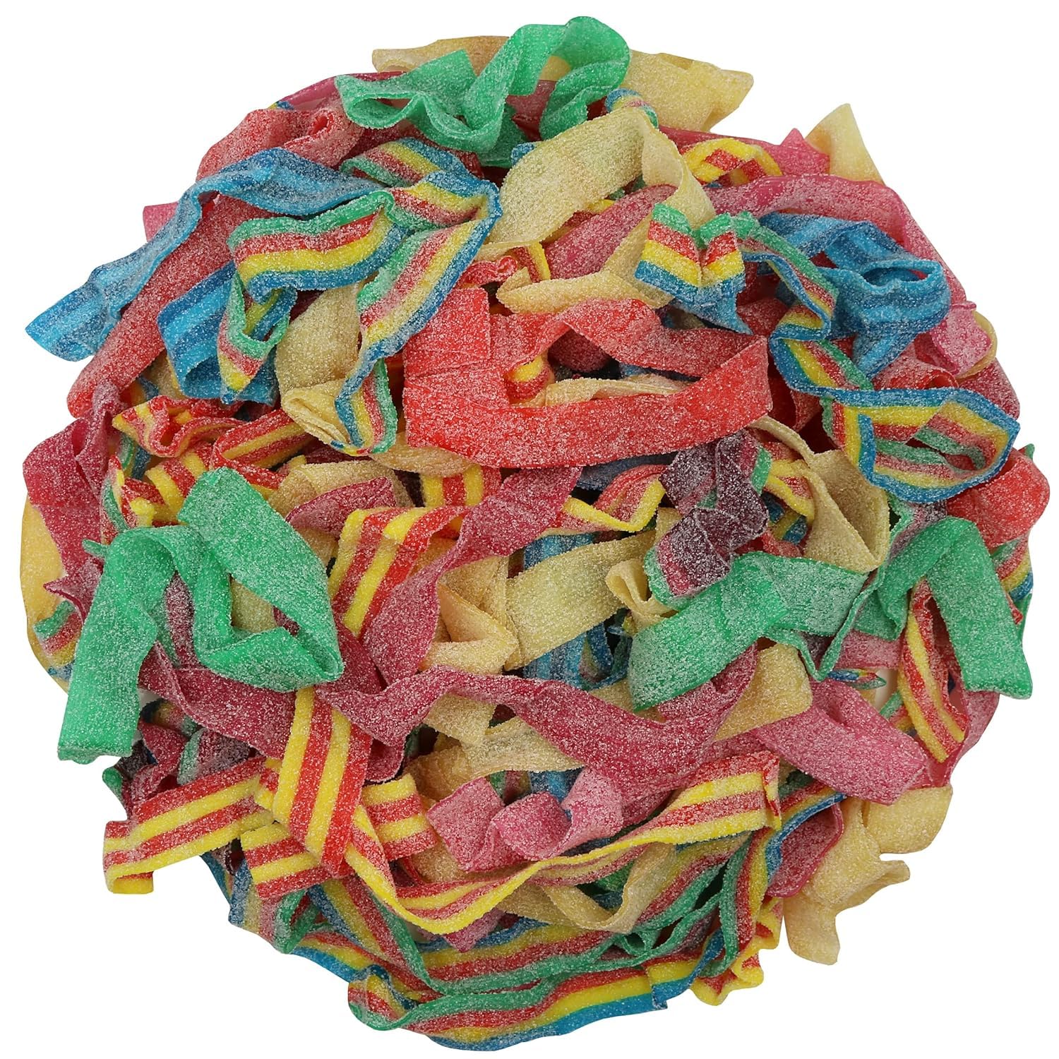 Smarty Stop sour gummy belts in apple flavor, bright color and fun texture for sharing