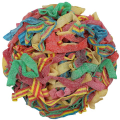 Smarty Stop sour gummy belts in apple flavor, bright color and fun texture for sharing