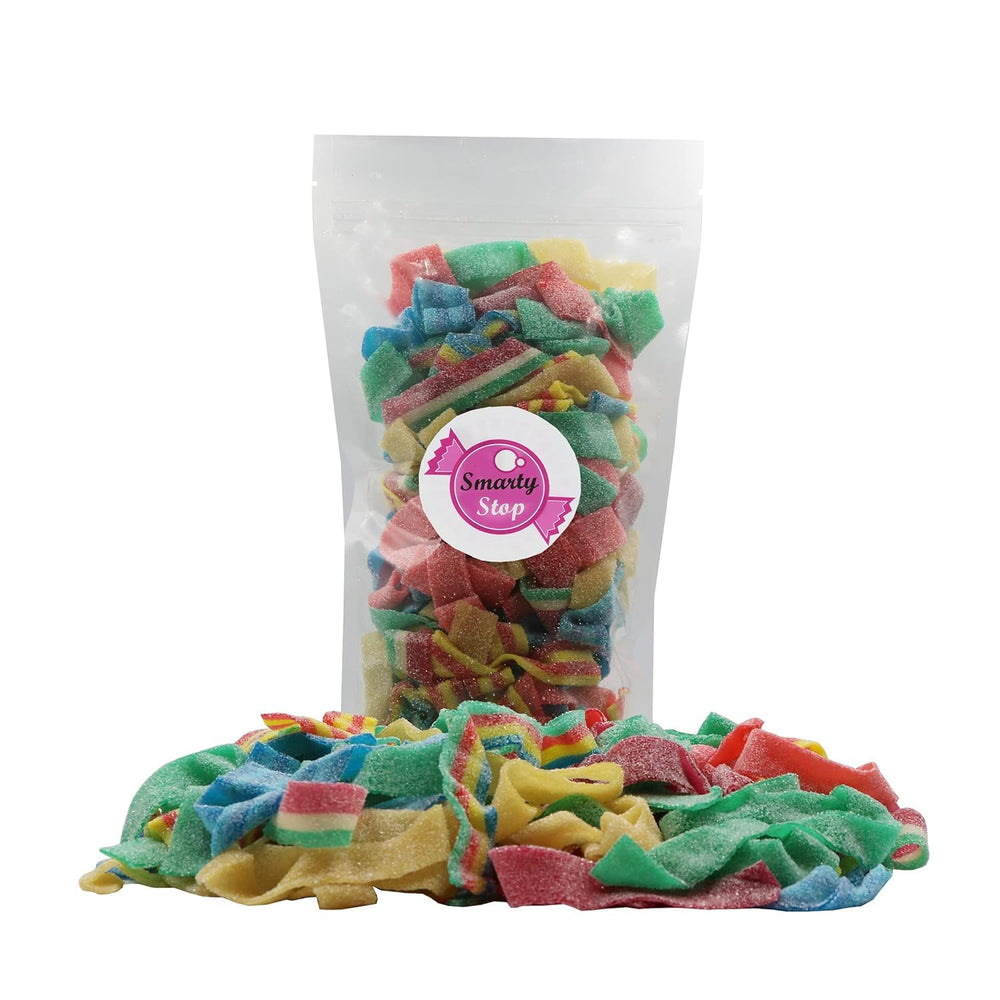 Smarty Stop mango gummy belts, vibrant bite and chewy fun for treats
