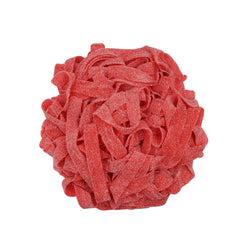 Smarty Stop strawberry sour belts bag front view for on-the-go snacking.