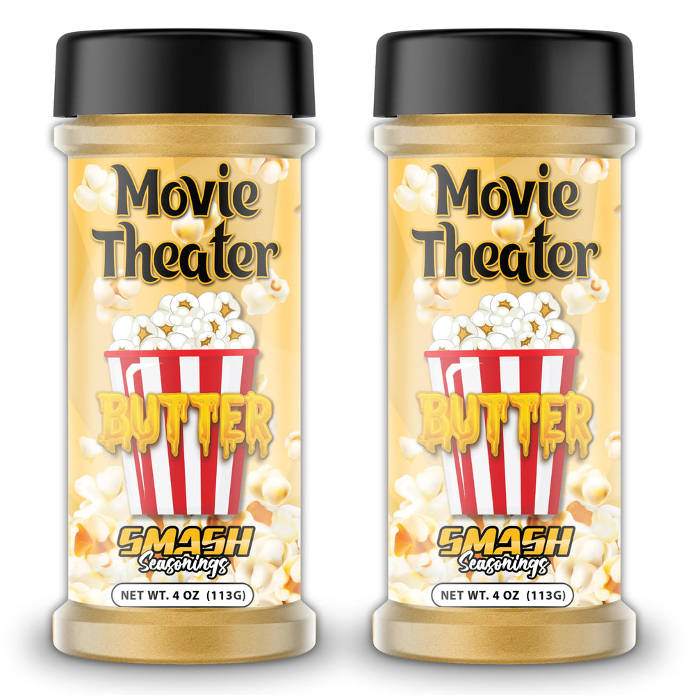 Smash Seasonings Butter Popcorn Seasoning Shaker adds rich flavor to popcorn.