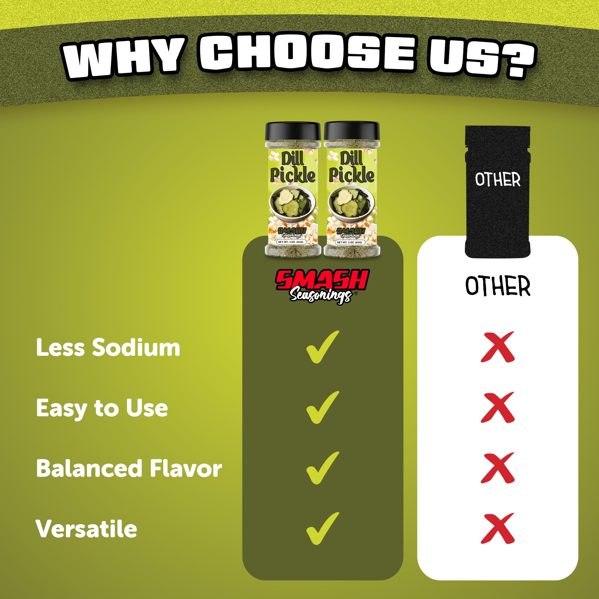 Smash Seasonings Dill Pickle Popcorn Seasoning on party platters for shareable flavor