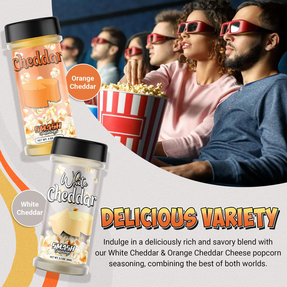 Smash Seasonings double cheddar shaker dusting adds cheesy crunch to snacks