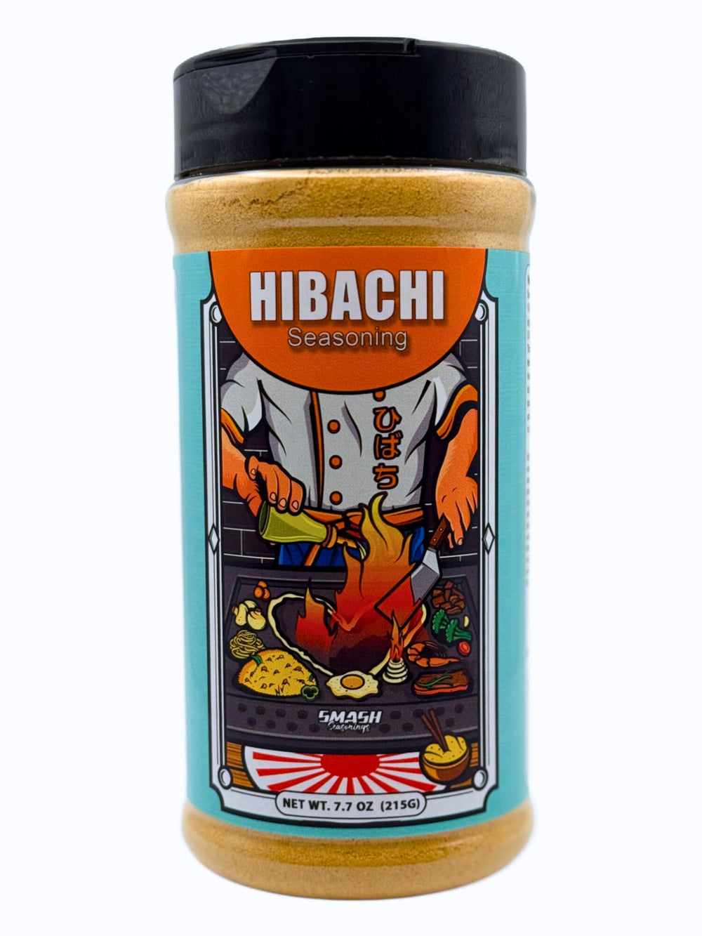 Smash Seasonings Hibachi seasoning bottle highlighting bold umami for stir-fry
