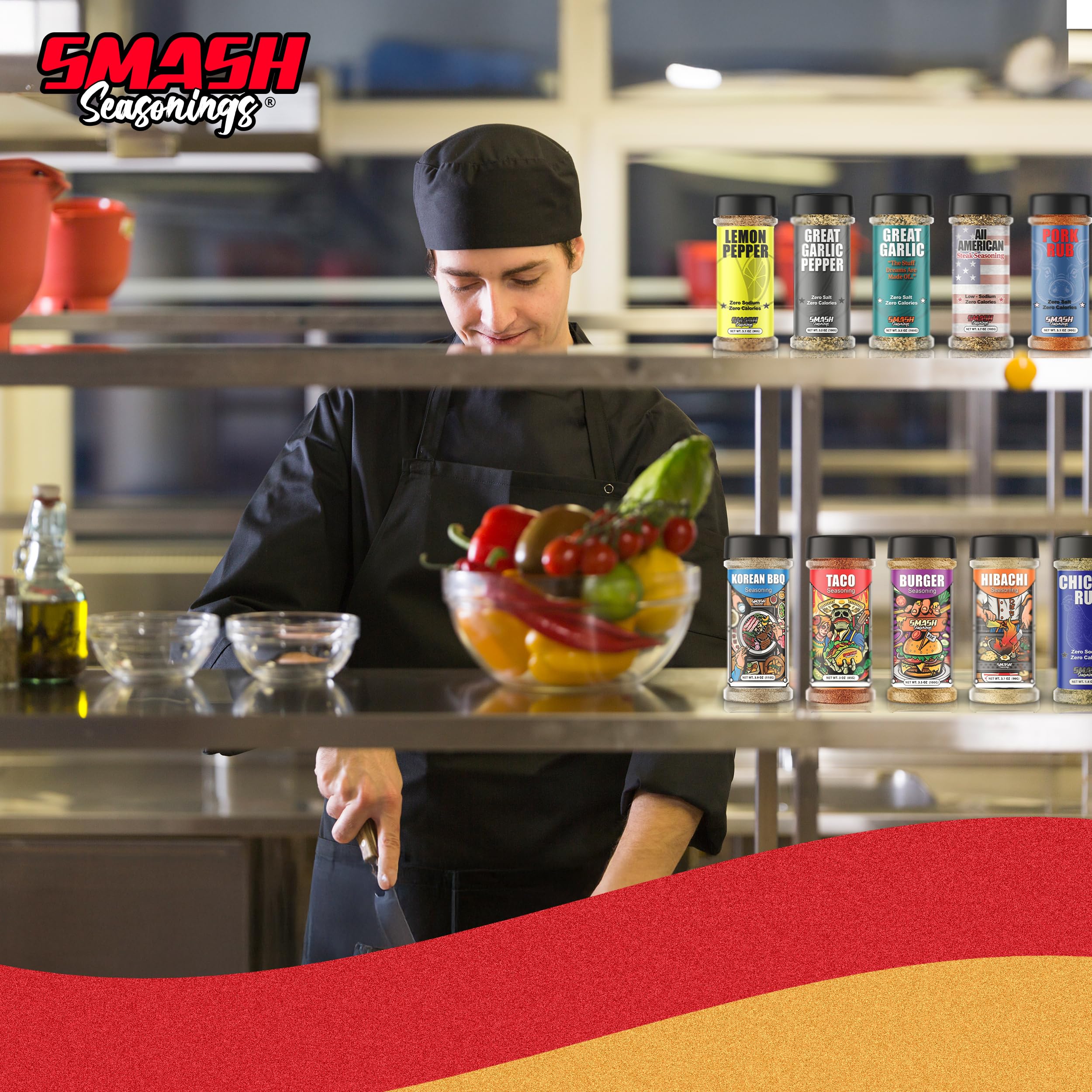 Smash Seasonings Hibachi spice shaker ready for high-heat grilling