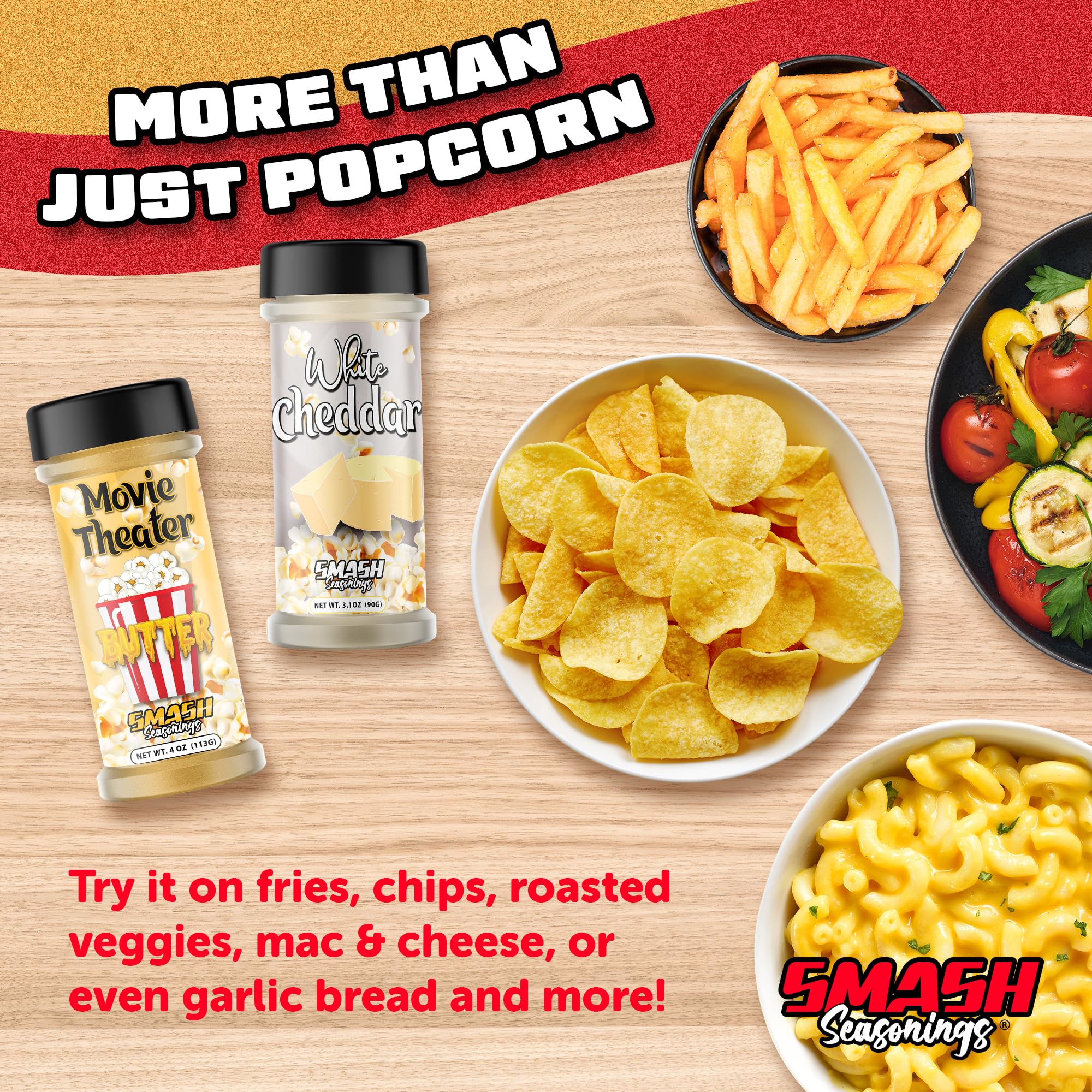Mac and cheese with Smash Seasonings adds extra cheesy flavor