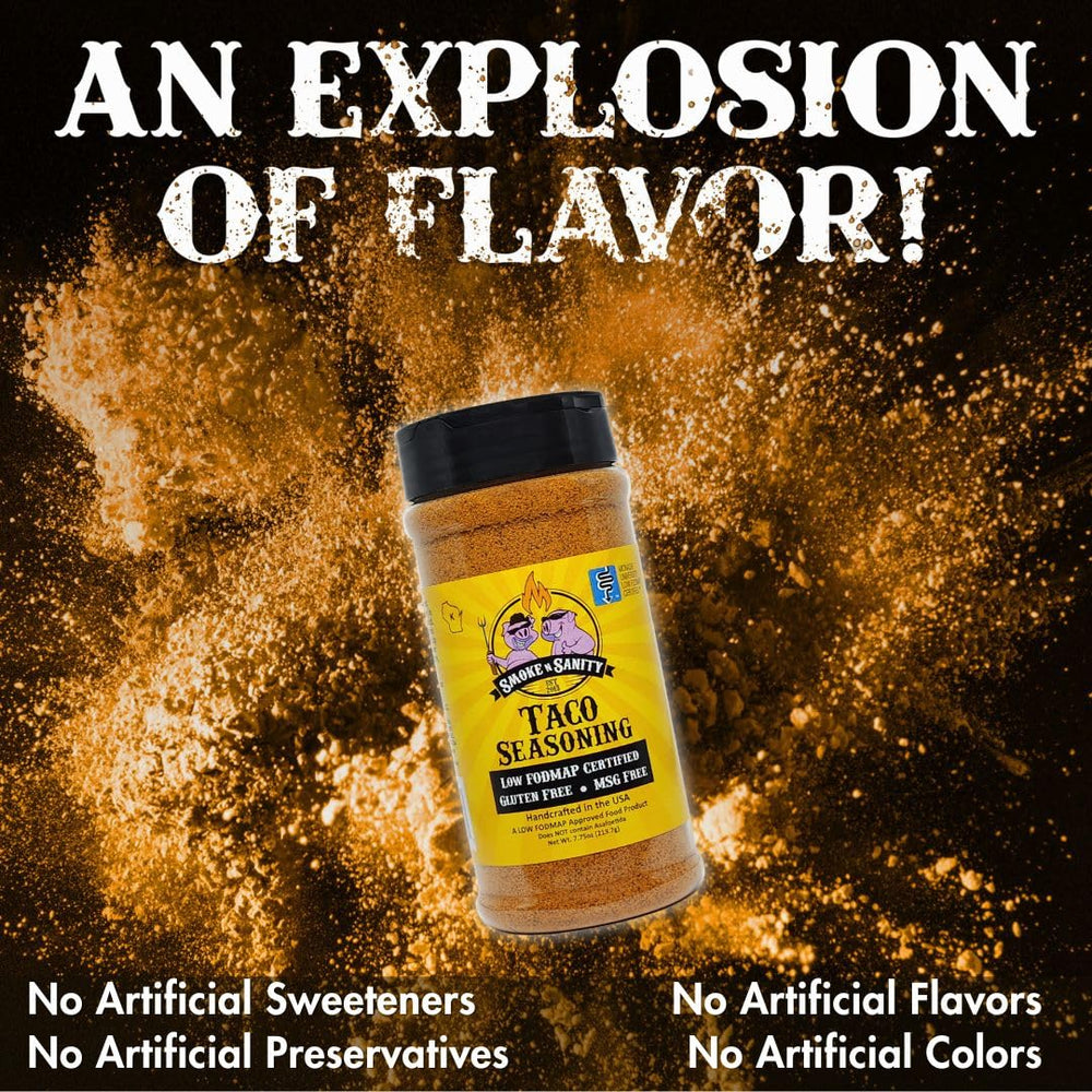 Smoke n Sanity label showing Monash Low FODMAP Certification