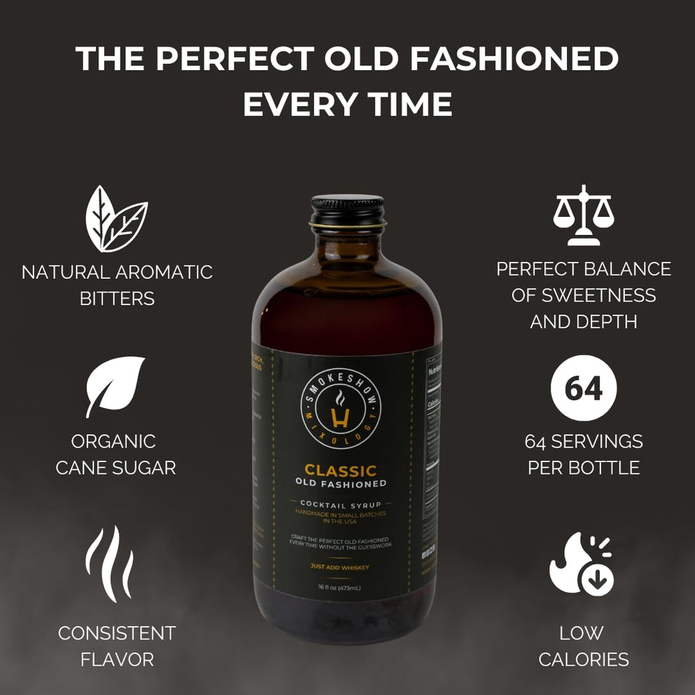 Smokeshow natural aromatic bitters add depth and aroma.