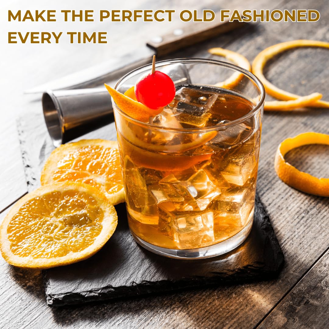 Smokeshow Old Fashioned glass highlights a classic serve.
