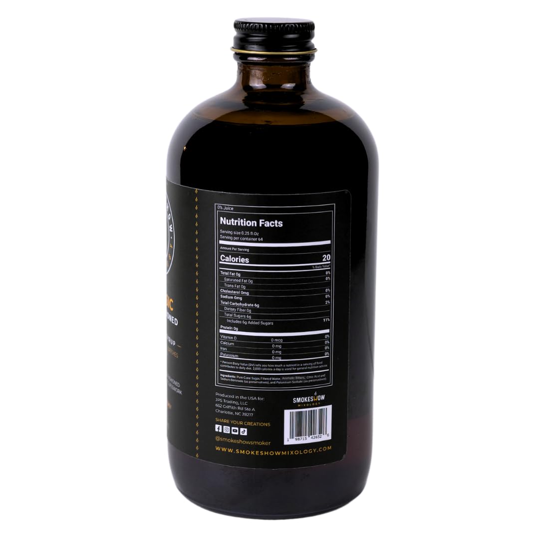 Smokeshow organic cane sugar signals natural sweetness and balance.