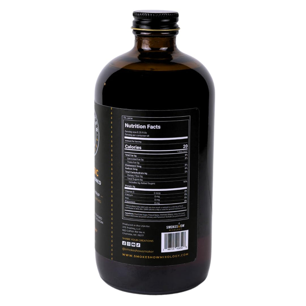 Smokeshow organic cane sugar signals natural sweetness and balance.