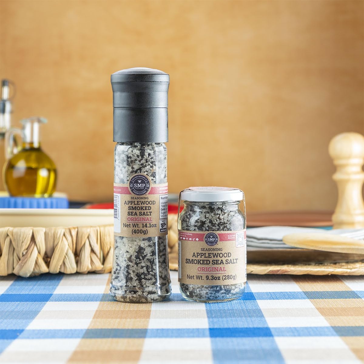 Sauce or marinade boosted by SMP salt for smoky finish.