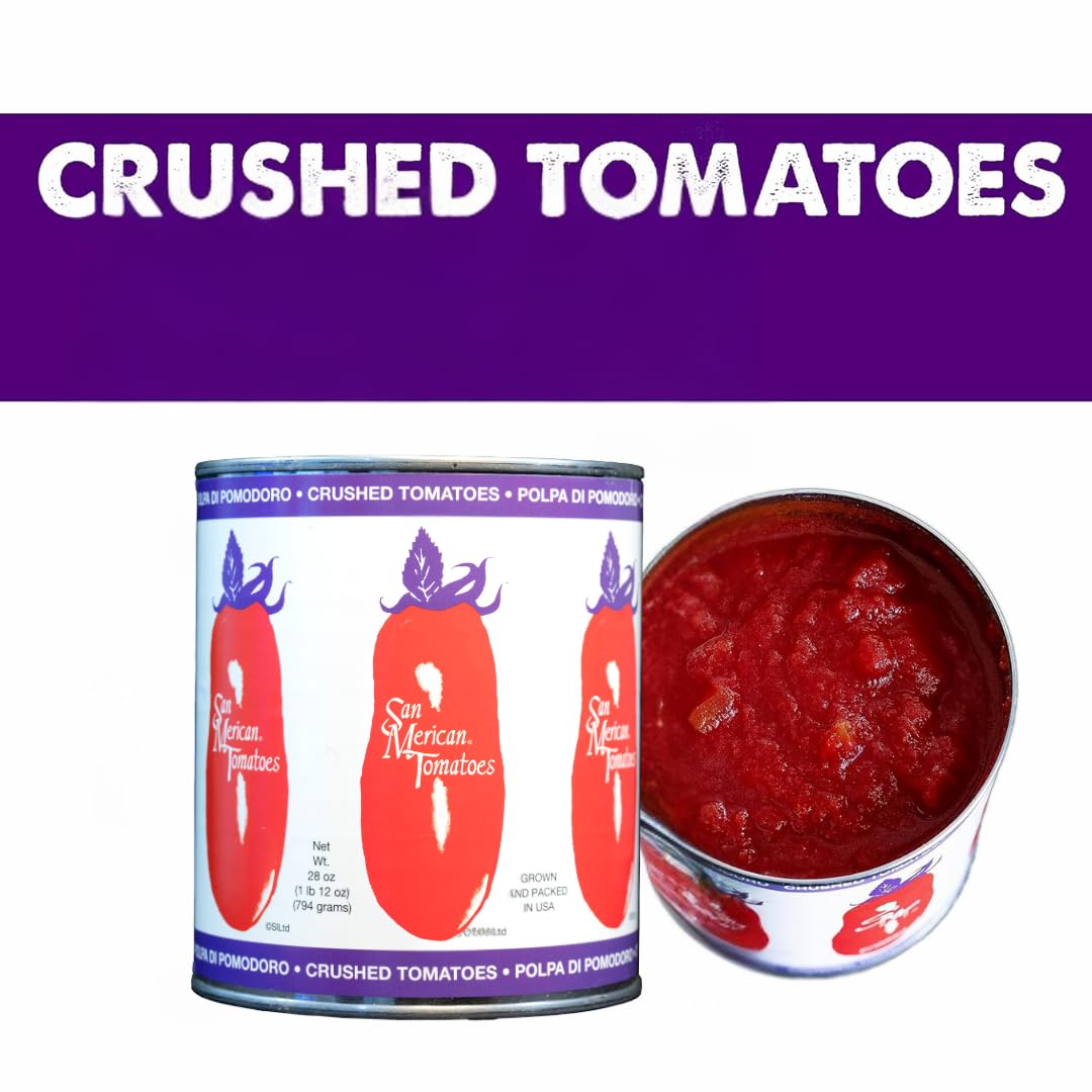 SMT San Merican Tomato crushed tomatoes texture delivers smooth, balanced consistency.