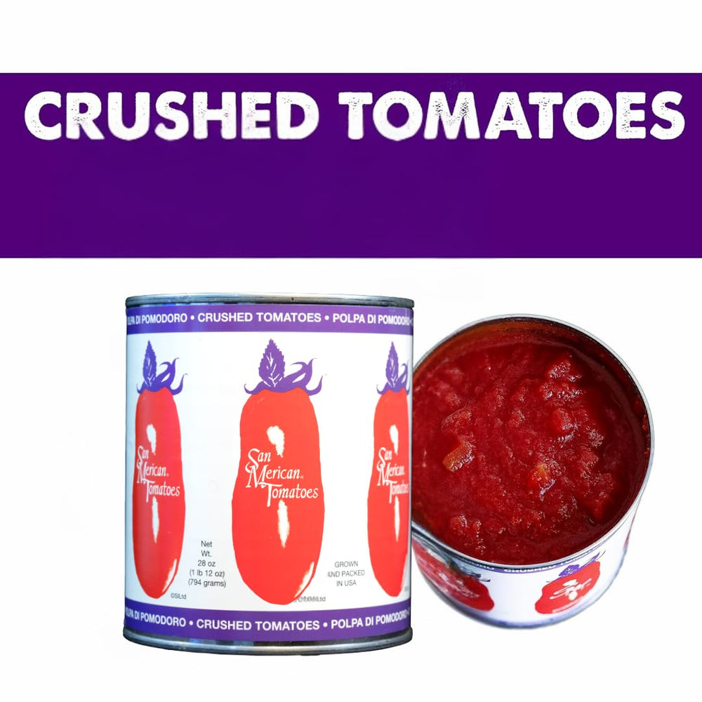SMT San Merican Tomato crushed tomatoes texture delivers smooth, balanced consistency.