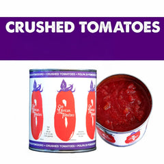 SMT San Merican Tomato crushed tomatoes texture delivers smooth, balanced consistency.