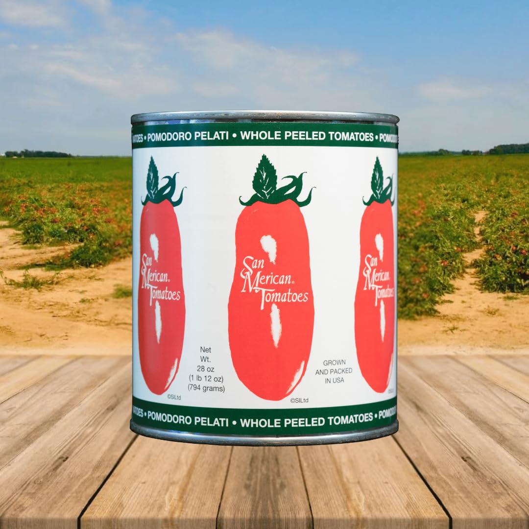 US-grown SMT San Merican Tomato packaging highlights domestic sourcing.