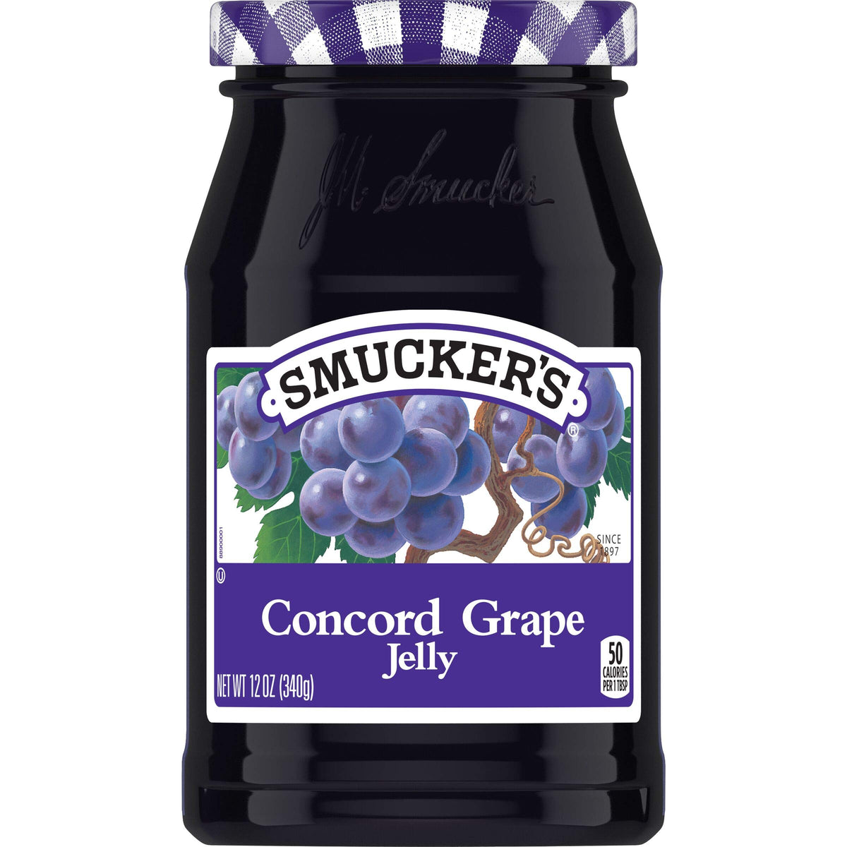 Smucker's Concord Grape Jelly jar ready to spread on toast, a timeless breakfast staple.