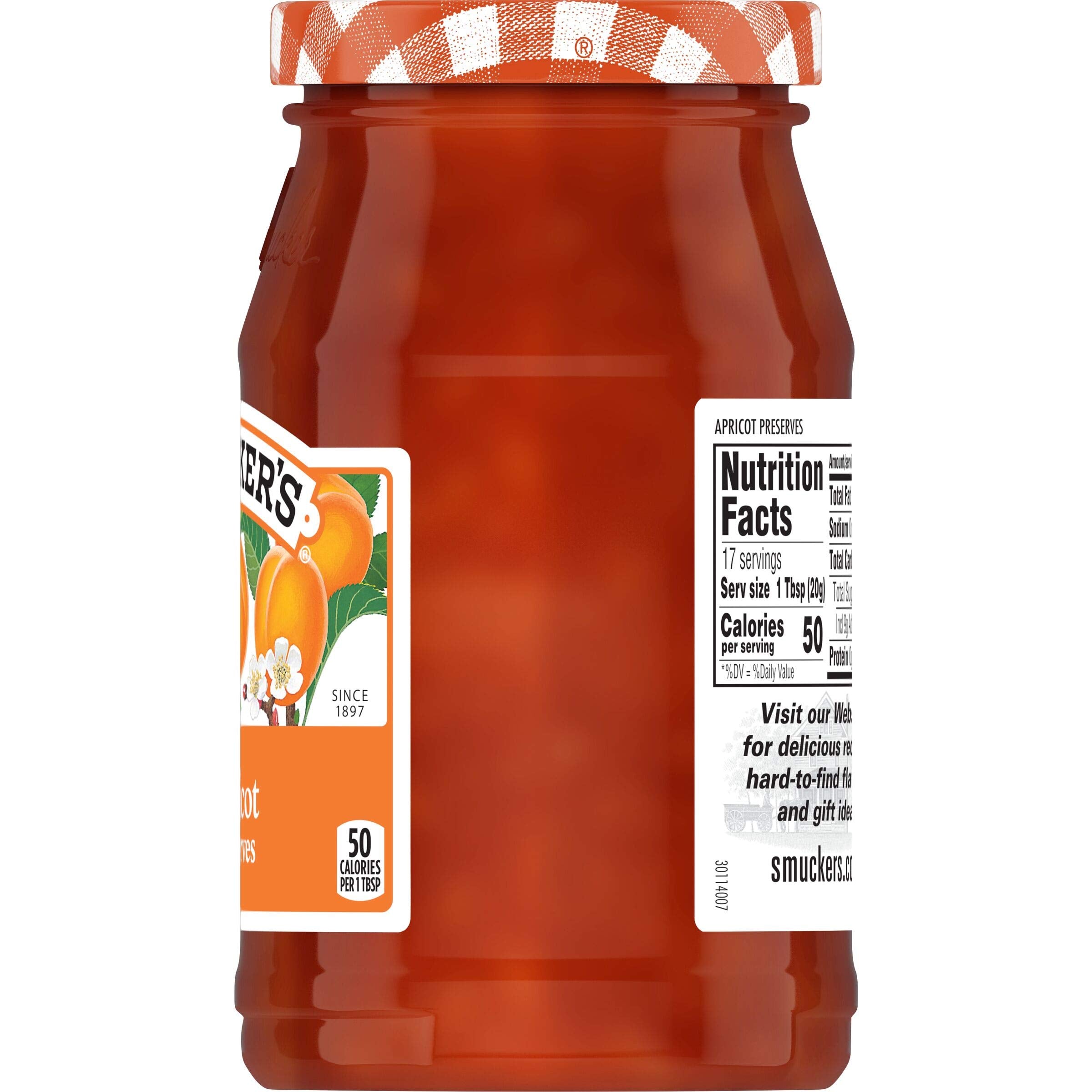 Pork glaze with Smucker's Apricot Preserves for a glossy finish