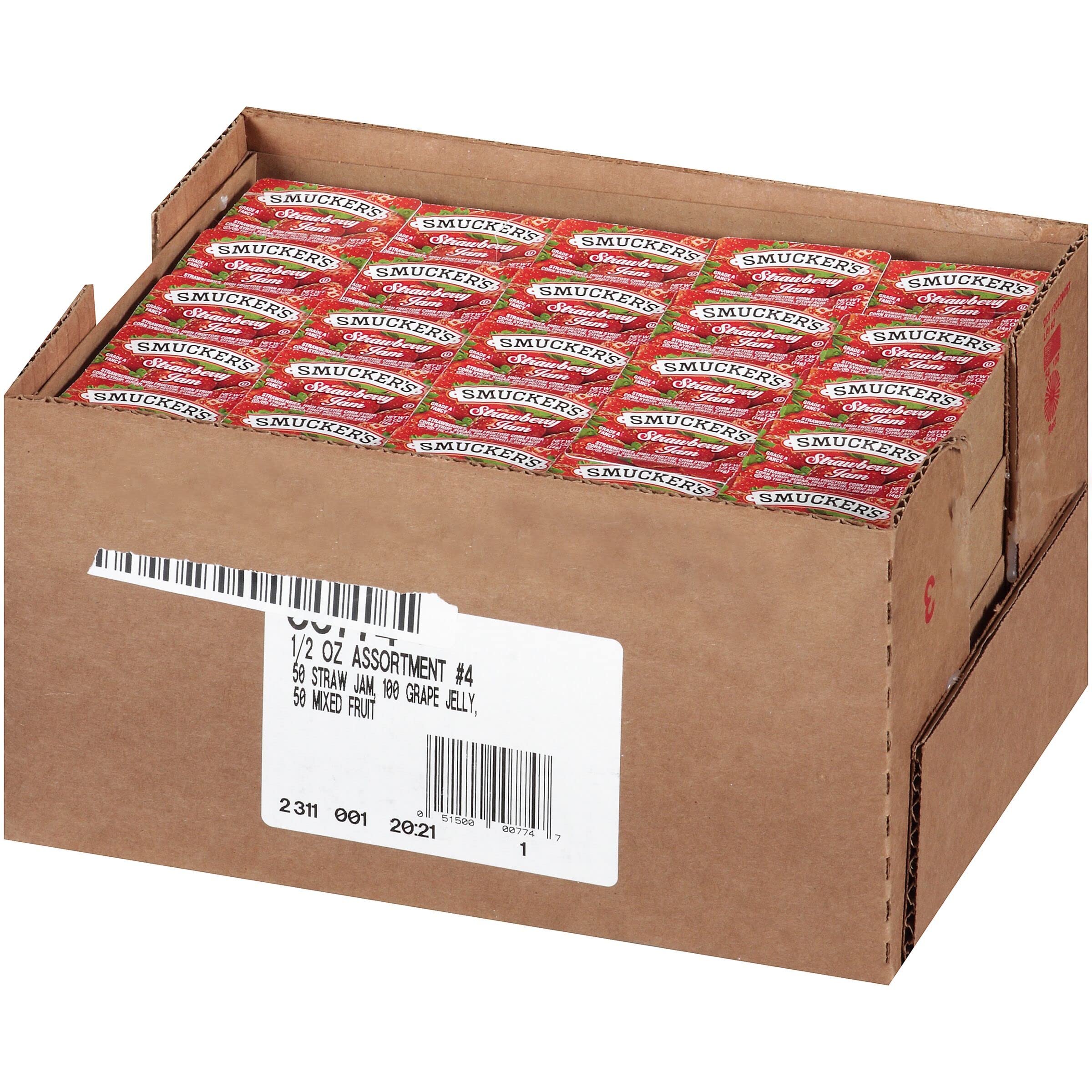 Branded Smucker's packaging communicates quality and consistency