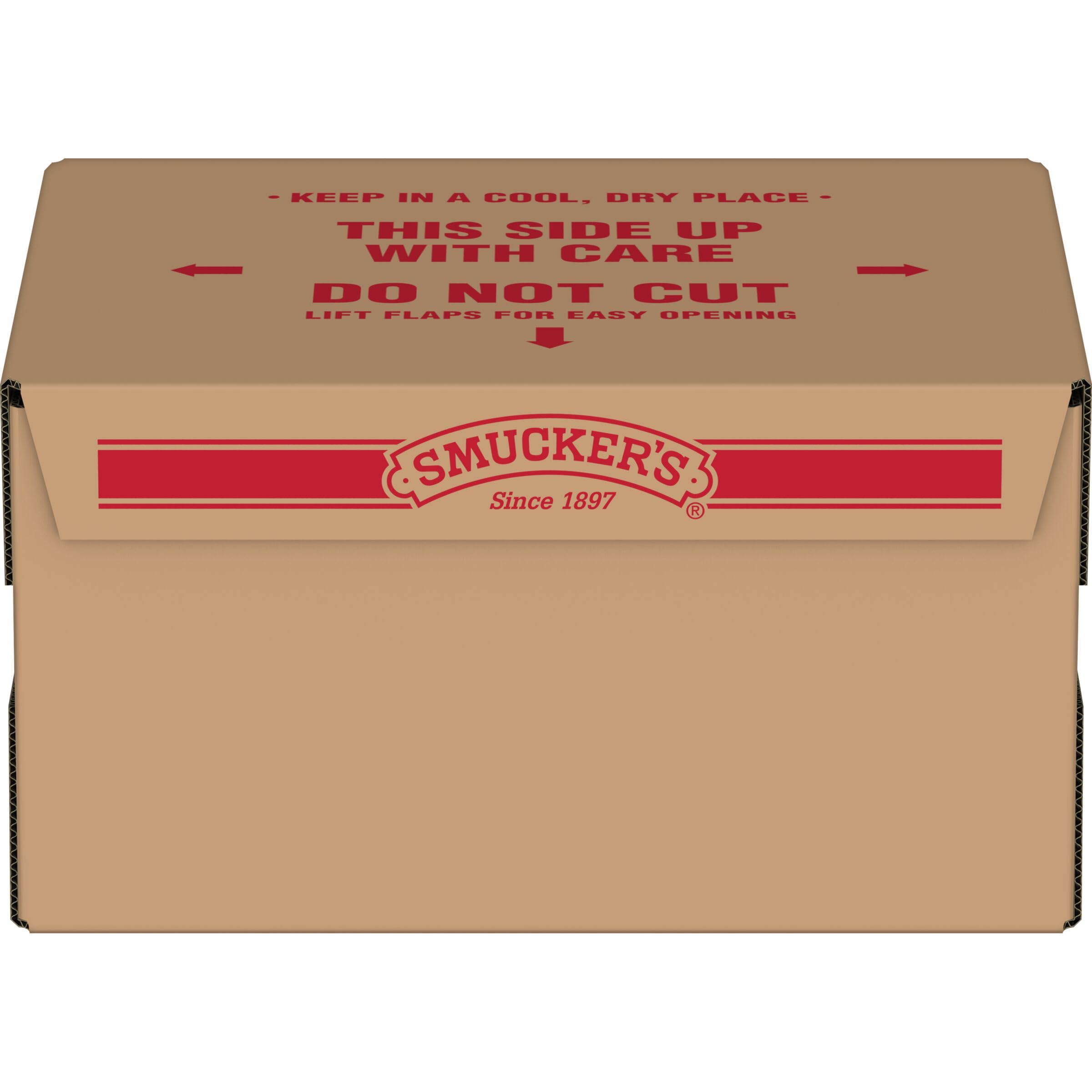 Smucker's 1oz portion cup for precise breakfast syrup serving.