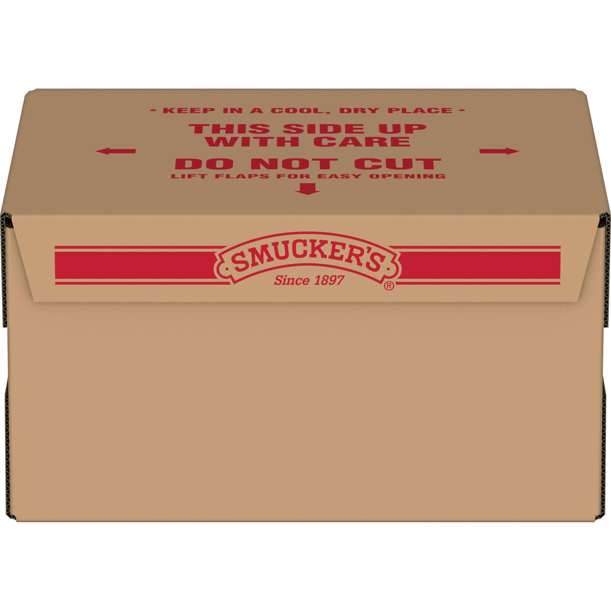 Smucker's 1oz portion cup for precise breakfast syrup serving.