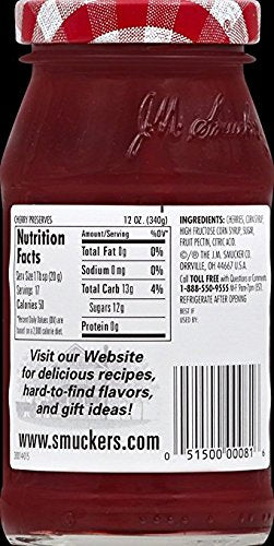 Smucker's Cherry Preserves on toast, a quick breakfast upgrade.