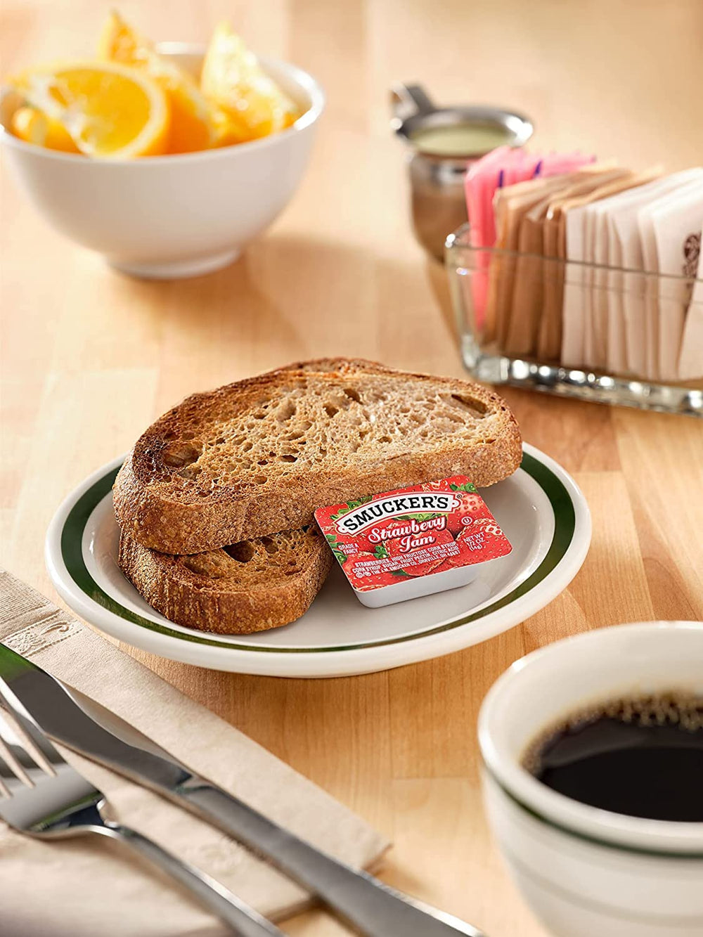 Smucker's cups feature traceability information on the label.