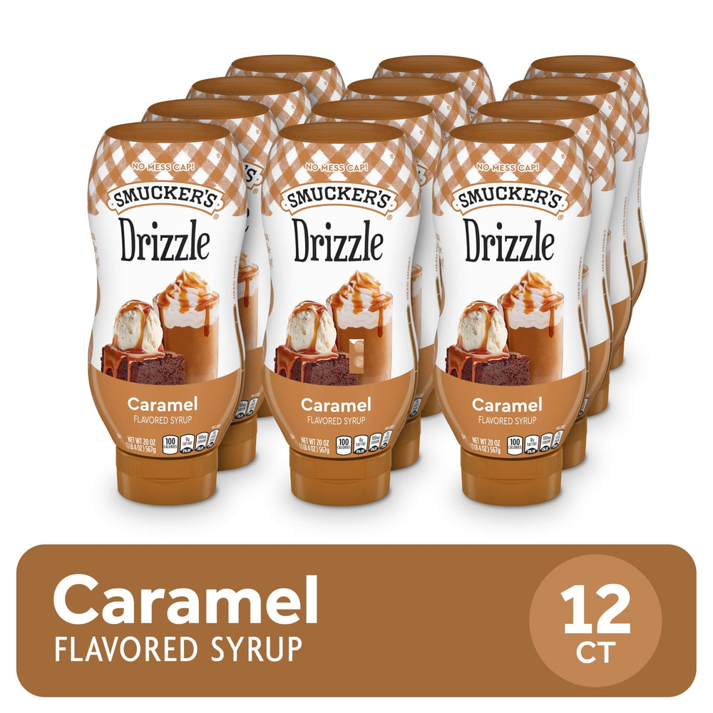 Smucker’s Drizzle Caramel Syrup on ice cream sundae adds depth