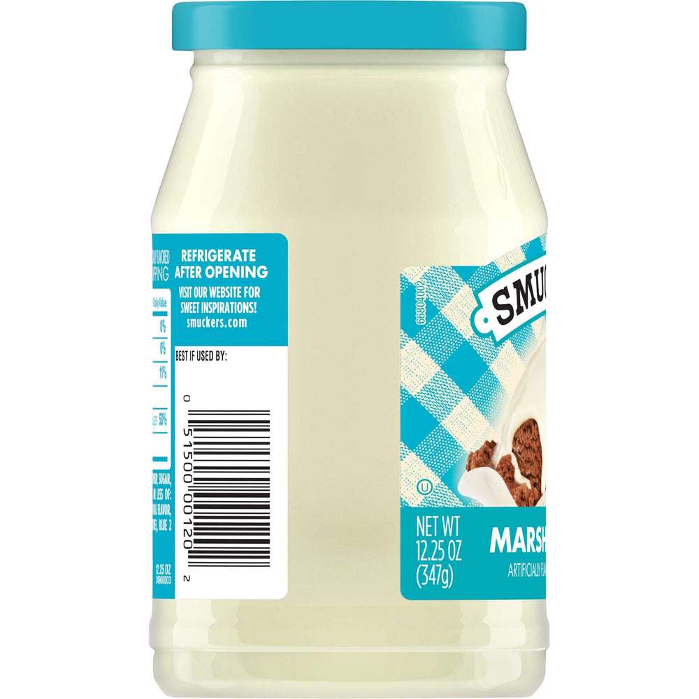 Smucker's Marshmallow Topping dollop demonstrates creamy topping for beverages