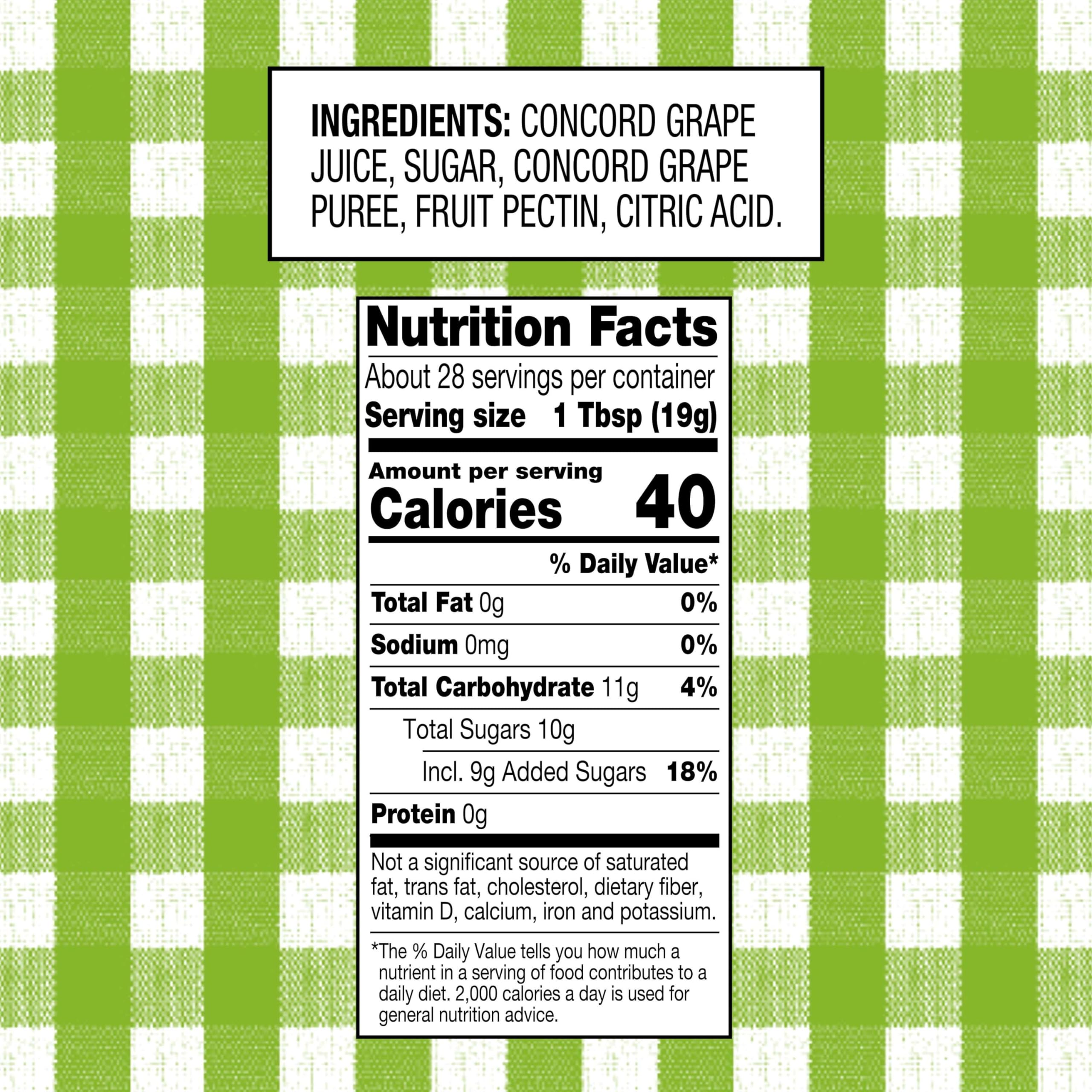 Pack of 12 Smucker's Concord grape spreads ready for family use.