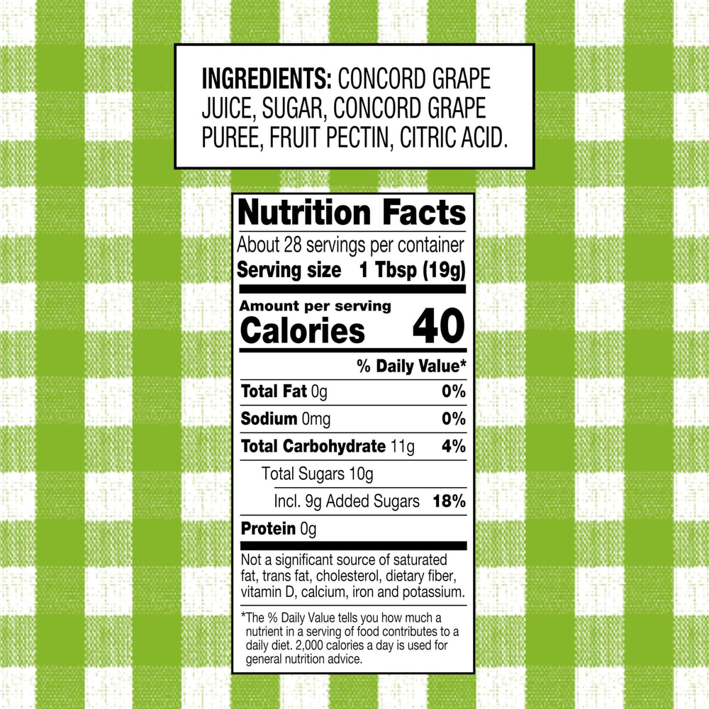 Pack of 12 Smucker's Concord grape spreads ready for family use.