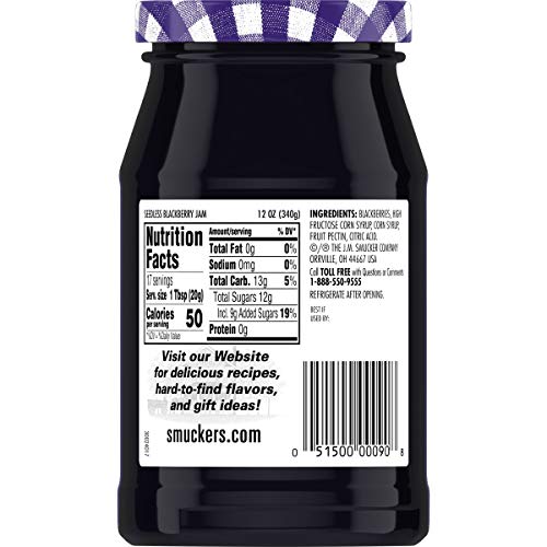 Close-up of jam spread on toast highlighting easy-to-spread, seedless berry flavor