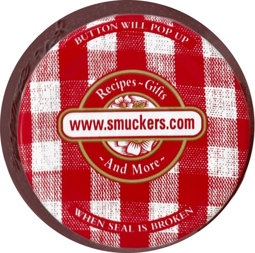 Smucker's Strawberry Jelly close-up on jar label