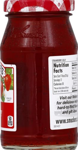 Smucker's Strawberry Jelly on pantry display for everyday use