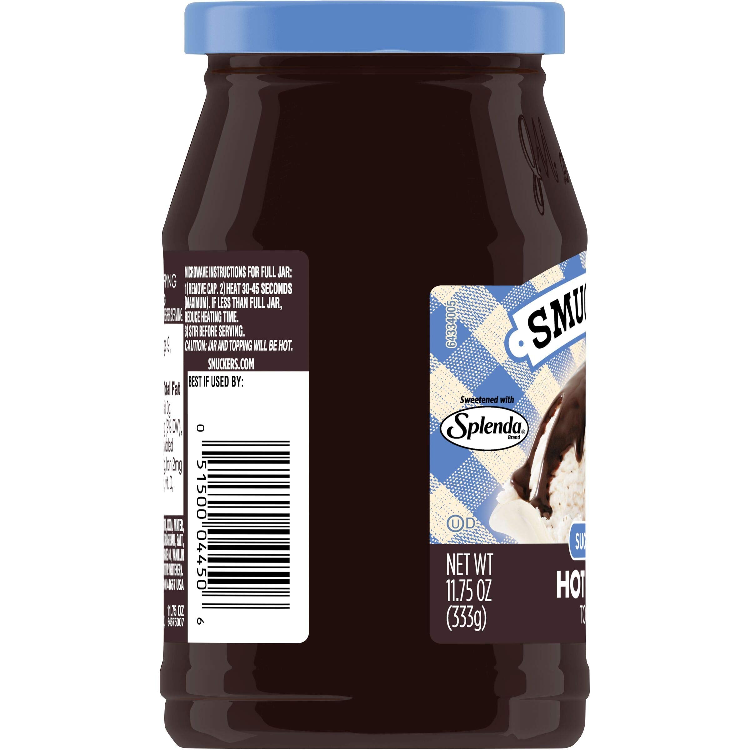Smucker's Sugar Free Hot Fudge Topping stirred into coffee for a tasty add-in.